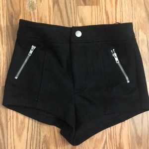Forever 21 High Waisted Zip Shorts
